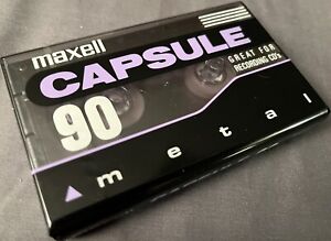 VINTAGE MAXELL CAPSULE C-90 BLANK CASSETTE / METAL TYPE IV / SEALED!! / JAPAN