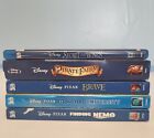 Lot of 5 Disney Blu-Ray Movies Ultimate Collector's BRAVE NEMO MONSTERS U Fairy