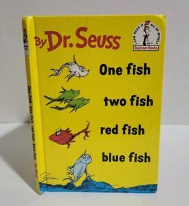 1988 Dr. Seuss One Fish Two Fish Red Fish Blue Fish I Can Read It All By Myself