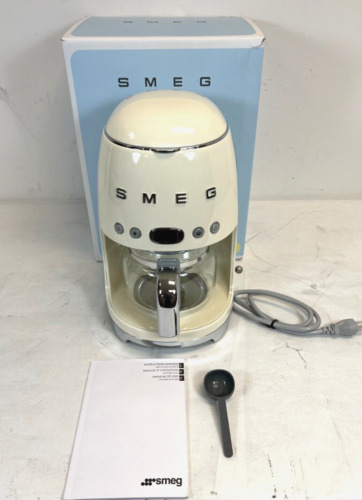 Used -Smeg DCF02CRUS Cream 50's Retro Style Drip Coffee Machine -FREE S/H