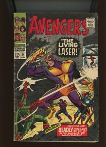 (1966) The Avengers #34: SILVER AGE! KEY ISSUE! (1ST) THE LIVING LASER! (4.0)