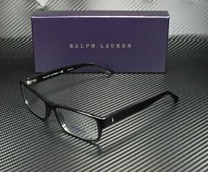 Ralph Lauren Polo PH2065 5001 Shiny Black Rectangle Men's 58 mm Eyeglasses