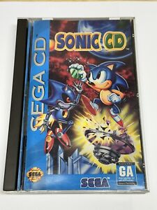 SONIC CD Sega Genesis 1993 Video Game Complete in Box CIB