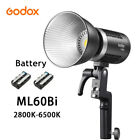 Godox ML60Bi 60W Bi-Color 2800-6500K Led video Light RGB Silent Mode NP-F970 Kit