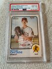 2022 Topps Heritage Shohei Ohtani Real one auto red ink /73! PSA 8! SSP! Angels!