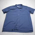 Vertx Shirt Mens Extra Large Blue Button Up Workwear Pockets Utility Tactical