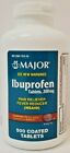 Major Ibuprofen 200 mg Pain Reliever 500 ct (Compare to Advil)- Exp Date 03-2025
