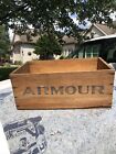 Vintage Armour Veribest Corned Beef Wooden Crate Marked Brazil