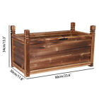 Wooden Horticulture Raised Garden Bed Elevated Planter Box extra Spacious Space