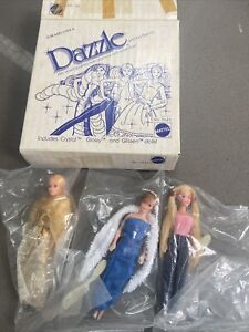 New ListingVintage 1982 Dazzle Dolls  Lot of 3 Dolls Sealed Crystals Glossy & Glissen