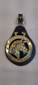 Vintage Large Horse Brass Medallion