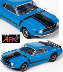 AFX 22026 Ford Mustang Boss 302 Blue MegeG+ Mega G+ Ho slot car AFX22026
