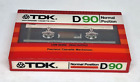 TDK D 90 1982 USA  Blank Audio Cassette Tape (Sealed) NOS! New