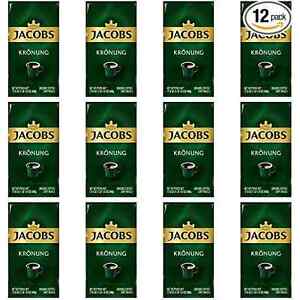 Jacobs Kronung Ground Coffee 500 Gram / 17.6 Ounce (Pack of 12)
