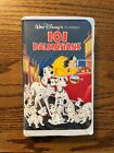 Walt Disney Classics 101 Dalmations VHS Tape Black Diamond Edition #1263