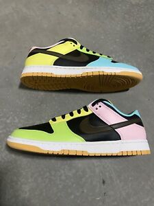 Nike Dunk Low Free 99 Black Multicolor Pastel Easter SB RARE DH0952-001 Size 12