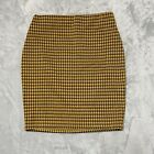 Valleygirl Skirt Small Yellow/Black Plaid Short Length Mini Stretch European