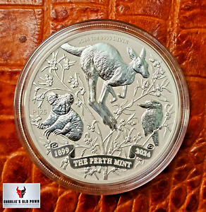 2024 Australia 1 oz .9999 Fine Silver Perth Mint 125th Anniversary BU