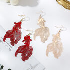 Fashion Koi Earrings Pendant Hollow Goldfish Drop Earring for Women Gift Jewe`YN