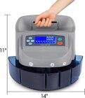 Coin Counter Machine Commercial USD Sorter/Wrapper/Roller Machine Money w/LCD