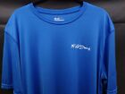 F.H. DAVIS FISHING SHIRT, Outdoor Sports Size Large Long Sleeve Blue DuoTec Tag