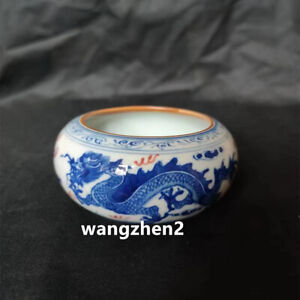 Exquisite Chinese Porcelain Blue and White Porcelain Pot with Dragon Pattern
