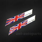 2pcs Aluminum UK England Flag Car Body Side Trunk Decal Sticker Badge Emblem