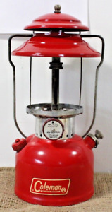 Coleman 200A 200 A Red Single Mantle Lantern 5/67 Vintage Camp USA Parts Repair