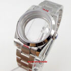 Steel 39MM Sapphire Glass Watch Case Fit Japan NH35 NH36 8215 2836 2824 Movement