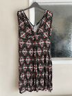 Ladies Multicoloured Swing Dress by Marks and Spencer Size 12