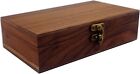 Walnut Handmade Walnut Partition Wooden Box for Keepsakes, Photos, Jewelry Ring
