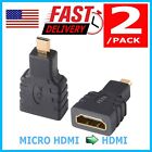 HDMI Type A Female to Micro HDMI Type D Male Plated Adapter Converter Connector