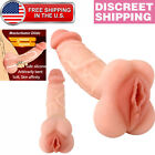 Penis Sleeve Extender Sex Toy Realistic Vagina Pocket Pussy Masturbator Stroker