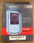 SANDISK SANSA FUZE+ 8GB WHITE MP3 player (SDMX20R-008GW-A57B) BRAND NEW SEALED.