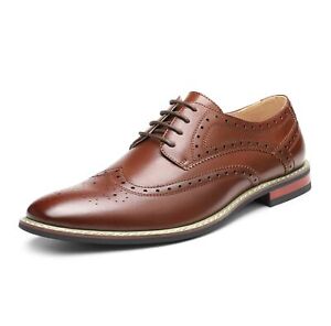 Men's Oxfords Wingtip Dress Business Classic Modern Formal Shoes Wide 6.5-15