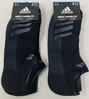Men’s Adidas Superlite No Show Socks 6-Pair XL  (Shoe Sz 12-15) NWT Black/Gray