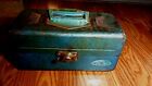 Vintage Metal Old Pal Tackle Box FULL retro Lures Antique Wood Fishing Reel ...
