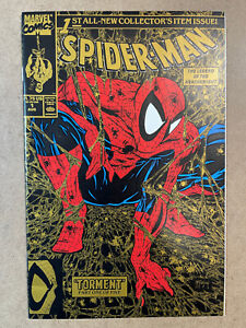 Spiderman #1 [1990] McFarlane Classic GOLD Variant Edition NM+ 9.6 or Better!