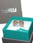 AUTHENTIC EFFY 14K ROSE GOLD & DIAMONDS DOUBLE PANTHER HEAD RING, SIZE 7