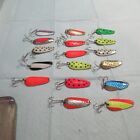 LOT OF 17  MOSTLY NEBCO SPOONS FISHING LURES