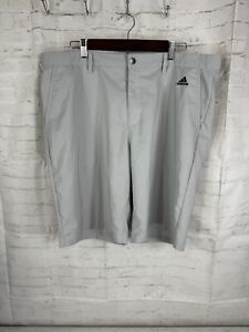 Adidas Shorts 40 Gray Mens Golf Chino 3 Stripes Actual 40 X 10