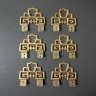 New ListingBrass Oriental Style Picture Frame Hangers Hooks Hardware Set of 6