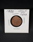 1892 Indian Head Penny Cent STRUCK OFF CENTER United States Coin Error
