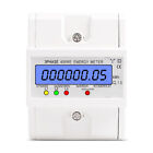 3 Phase 4 Wire 220/380V 80A DIN Rail Digital Electric KWh Power Energy Meter New