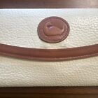 VTG Dooney & Bourke Wallet Ivory and Brown Accent