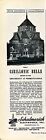 1947 Schulmerich CARILLONIC BELLS  University Of Pennsylvania ~ VINTAGE PRINT AD