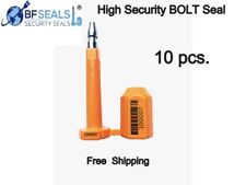 Security BOLT Seal for Cargo Containers, Orange Color, Numbered,10 pcs. BFSEALS