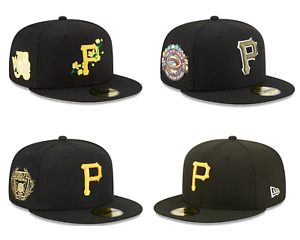 NEW New Era Pittsburgh Pirates 59FIFTY Hat 5950 Fitted Baseball Cap Unisex