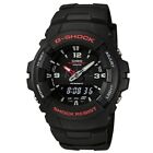 Casio G100-1BV,  G-Shock 200 Meter WR Black Resin Watch,  Analog/Digital,  Alarm