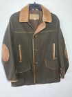 Overland Jacket Size 42in Dark Green Wool/Leather Blend Nice!!!